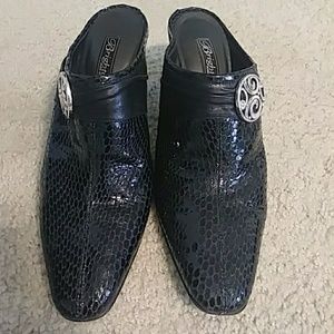 Brighton leather mules